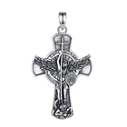 Colgante cruz arcángel san miguel full definición en plata fina 925 1