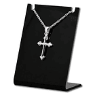 Colgante Cruz de Puntas en Plata Fina, Símbolo de Fe y Protección, Con cadena 1