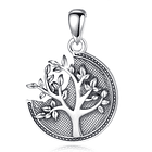 Colgante árbol de la vida en plata fina 925, con cadena 1