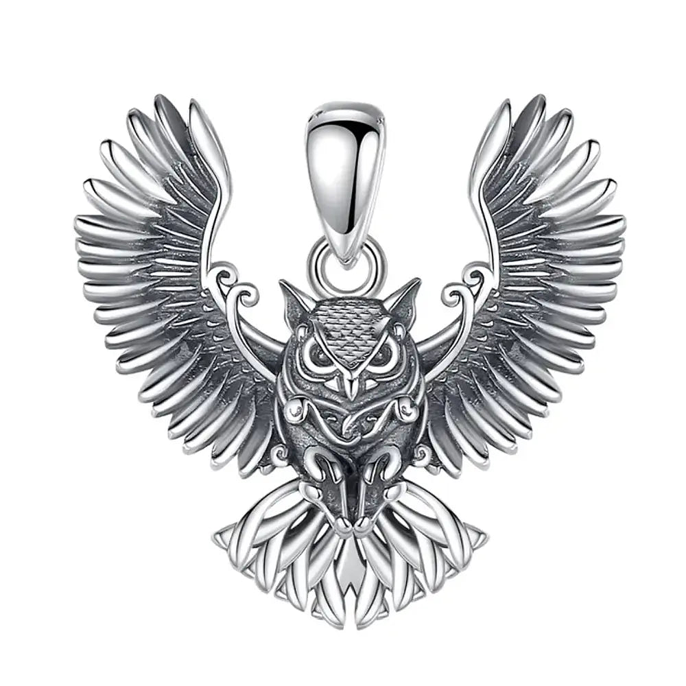 Colgante de búho en plata fina 925 1