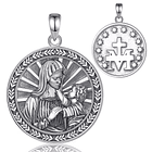Colgante virgen maria con niño jesus en plata fina 925 1