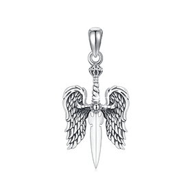 Colgante espada de san miguel de arcángel en plata