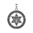 Colgante estrella de david, colgante judio en plata fina 925 1