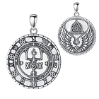 Colgante escudo arcángel Rafael en plata fina 950 1