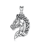 Colgante cabeza de caballo en plata fina 950 1