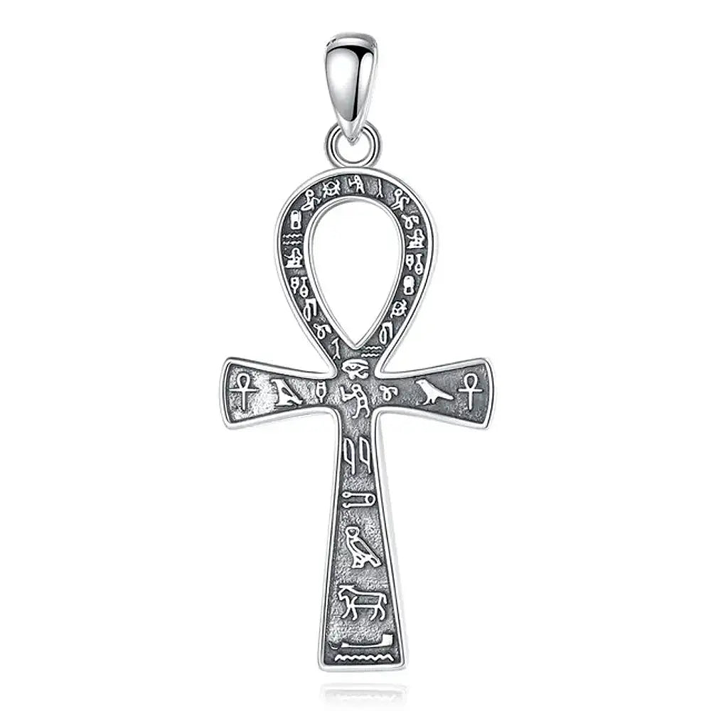 Colgante cruz egipcia ankh en plata fina 950 1