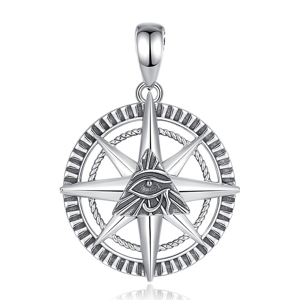 Colgante ojo de la providencia en plata fina 950, con cadena 1