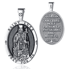 Colgante San Lucas en plata fina 950, con cadena 1