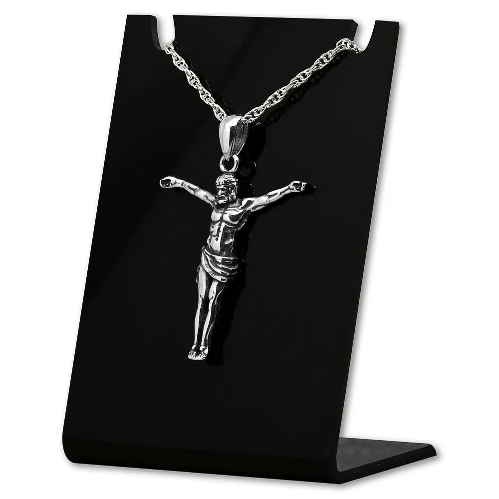 Colgante cristo Dalí full definición en plata fina 950 1