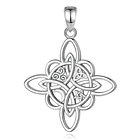 Colgante nudo de bruja mediano en plata fina 950 1