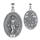 Colgante Virgen Maria full definicion en plata fina 950 1