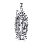 Colgante de santa muerte full definición en plata fina 950 1