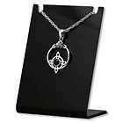 Colgante Nudo De Bruja Con onix En Plata Fina 1