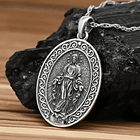 Colgante Virgen Maria full definicion en plata fina 950 2