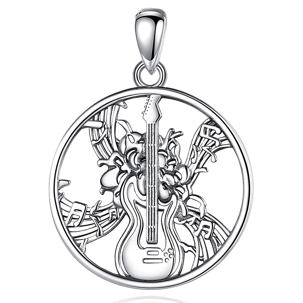 Colgante guitarra en plata fina 950 1