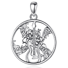 Colgante guitarra en plata fina 950 1