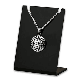 Colgante espiritual mándala budismo en plata fina 925