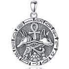 Colgante Anubis Con Ojo De Horus Egipcio en plata fina 950 1