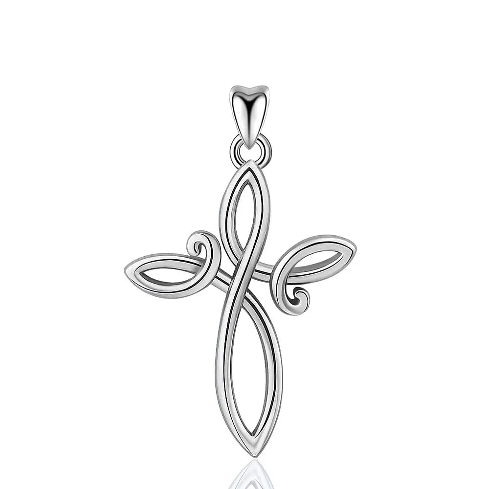 Colgante cruz celta en plata fina 950 1