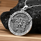 Colgante 7 arcángeles full definición en plata fina 950 2