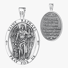 Colgante arcángel San Rafael full definición en plata fina 1
