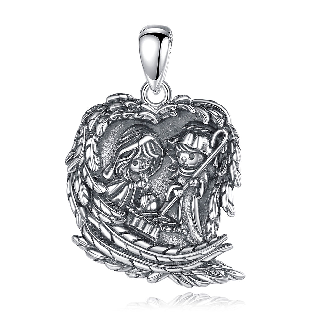 Colgante de la sagrada familia en plata fina 950 1