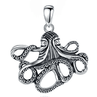 Colgante pulpo, octopus esoterico en plata fina 950 1