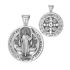 Colgante medalla de San Benito full definición con cadena 1