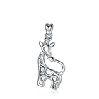 Colgante de jirafa en plata fina 950, con cadena 1