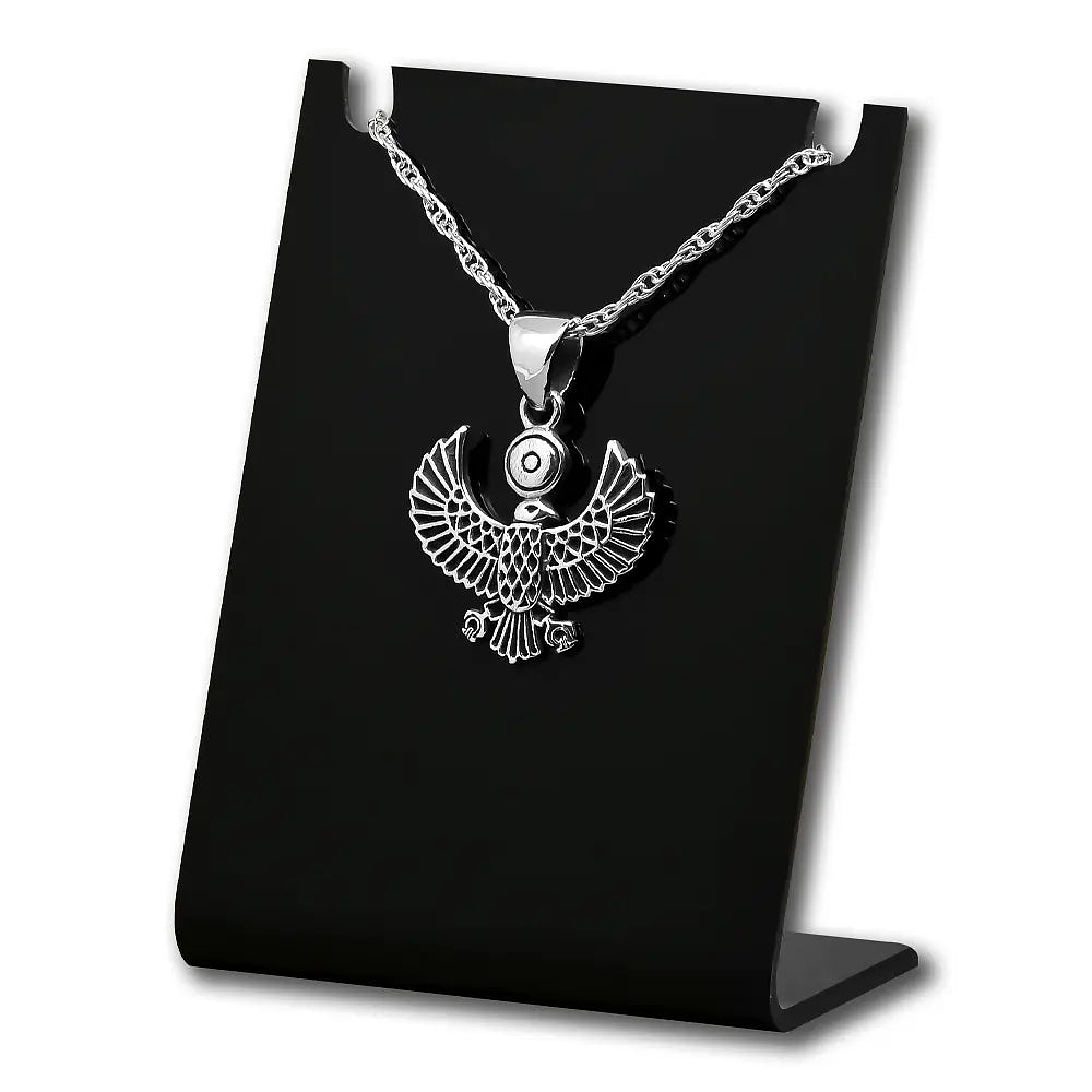 Colgante halcón egipcio en plata fina 1