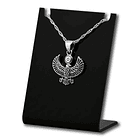 Colgante halcón egipcio en plata fina 1