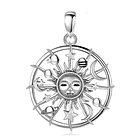 Colgante Sol y luna en plata fina 950 1