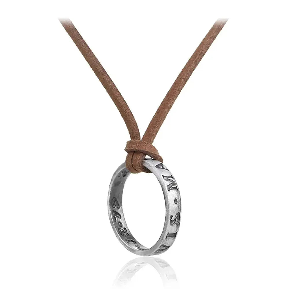 Collar anillo uncharted, en plata fina 950 1