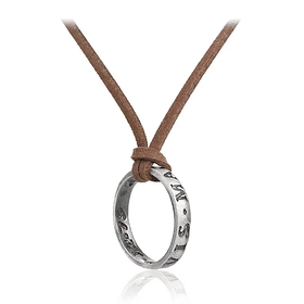 Collar anillo uncharted, en plata fina 950