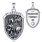 Colgante escudo de san Jorge en plata fina 950 1