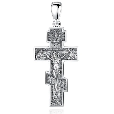 Colgante cruz de caravaca en plata 925