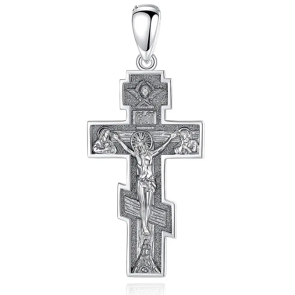 Colgante cruz de caravaca en plata 925 1