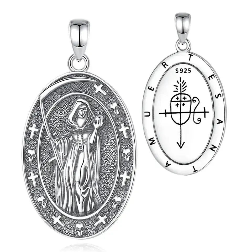 Colgante Santa Muerte en plata 925 1