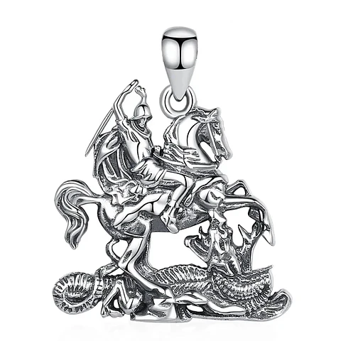 Colgante San Jorge en plata 925