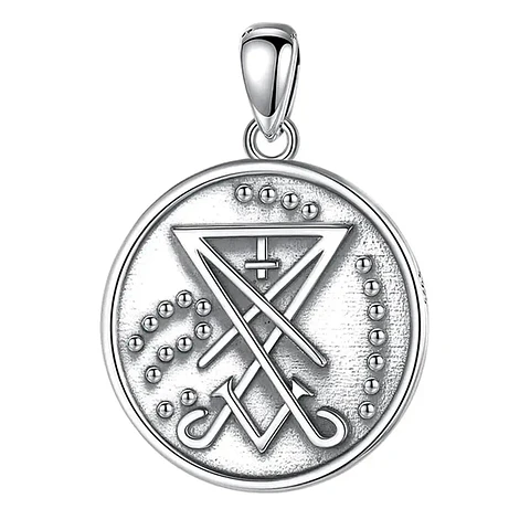 Colgante sigilo de lucifer en plata 925