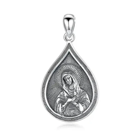 Colgante virgen maria en plata 925