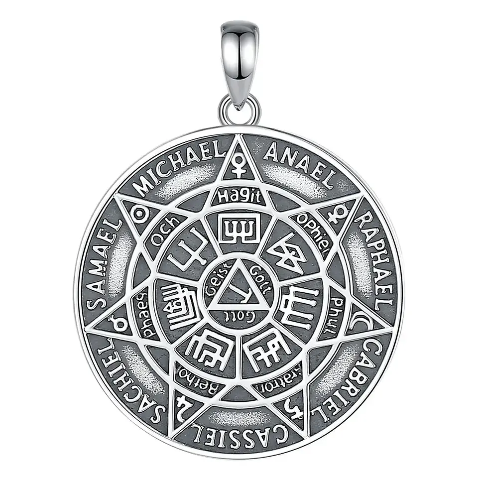 Colgante 7 arcángeles en plata 925 1