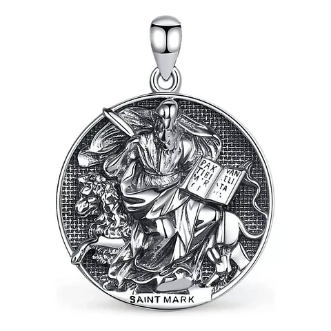 Colgante San Marcos en plata 925
