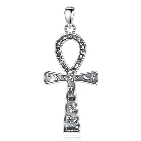 Colgante cruz egipcia ankh en plata 925