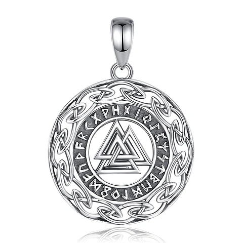 Colgante runa vikinga en plata 925