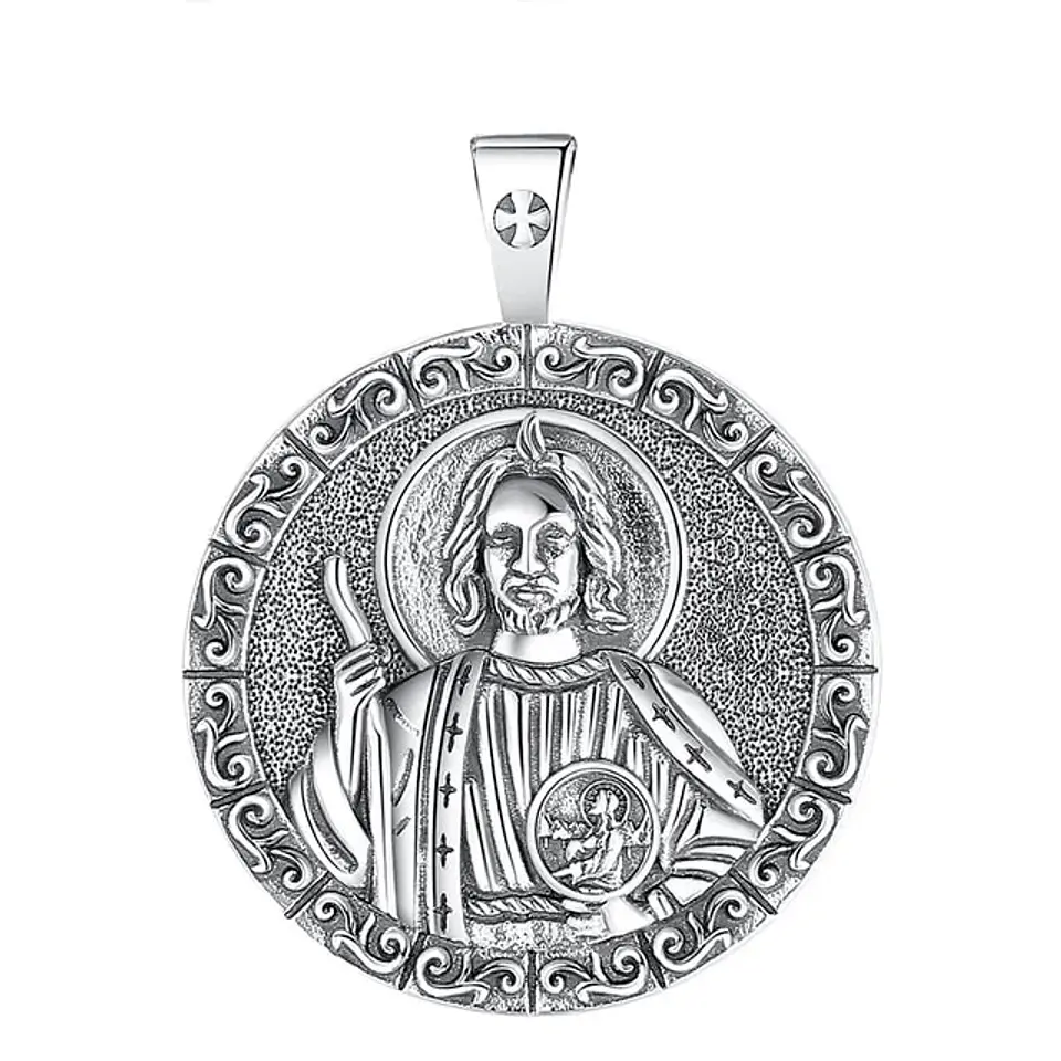 Colgante san Judas en plata 925 1