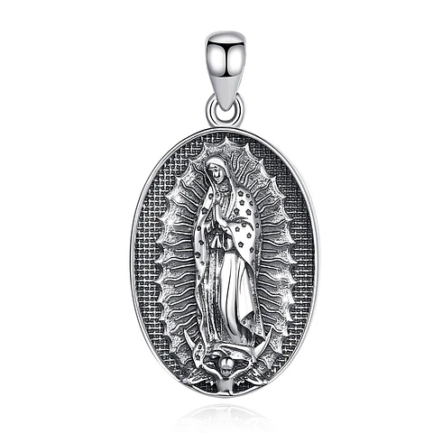 Colgante nuestra señora de Guadalupe en plata 925