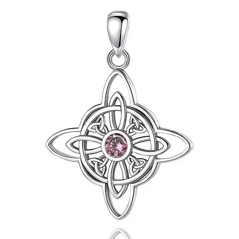 Colgante nudo de bruja piedra Francia en plata 925