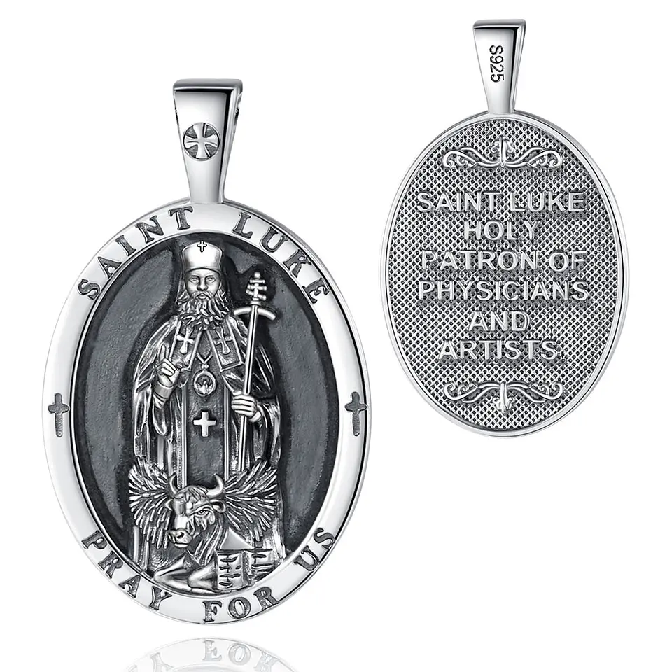 Colgante San Lucas en plata 925 1
