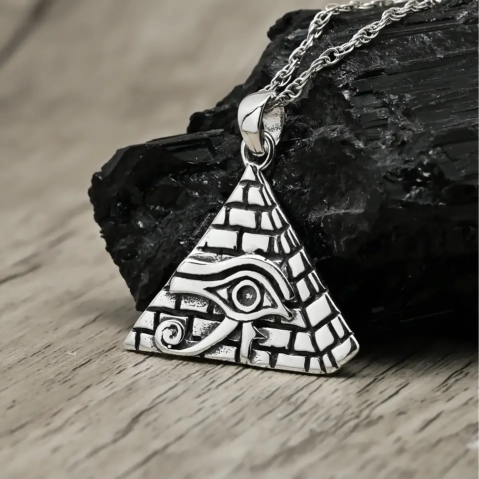 Colgante piramide egipcia con ojo de horus 1